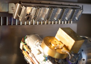 Image: System for changing the diaphragms for the ion beam source