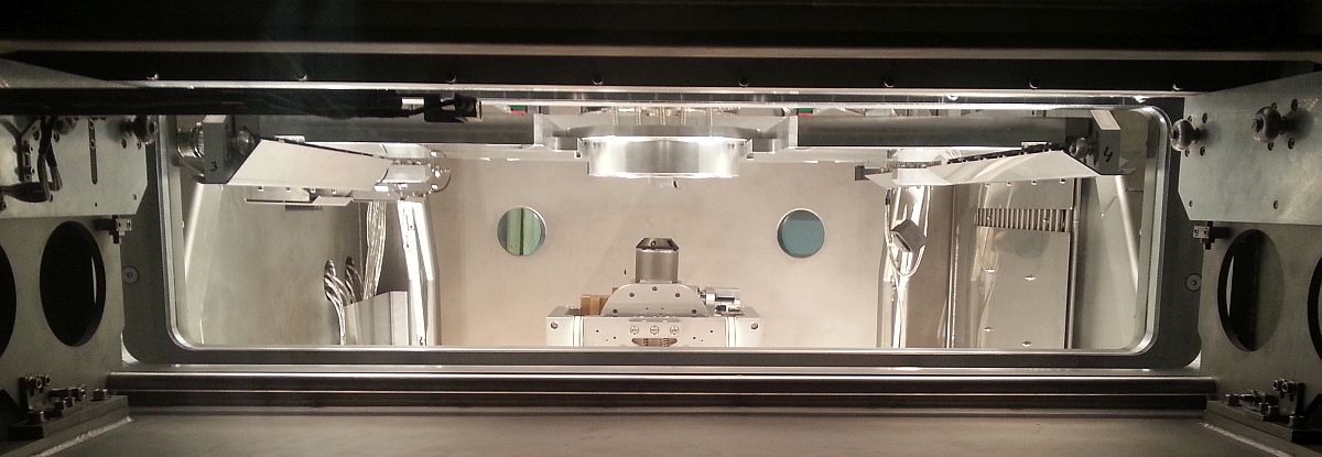 view inside ion beam figuring system